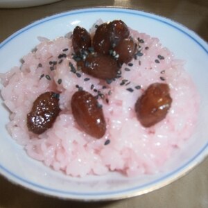 炊飯器で作る～甘納豆のお赤飯～♪